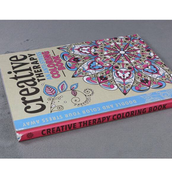 Creative Therapy Anti-Stress Coloring Book Adult Relaxation Mandala Art - Picture 4 of 9